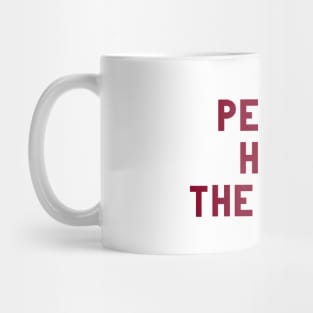 People Have The Power, burgundy Mug